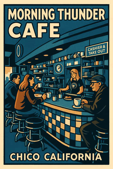 Morning Thunder Cafe - at the counter - 052