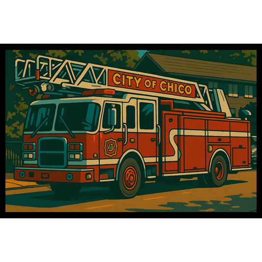 Chico Fire Ladder Truck - 058