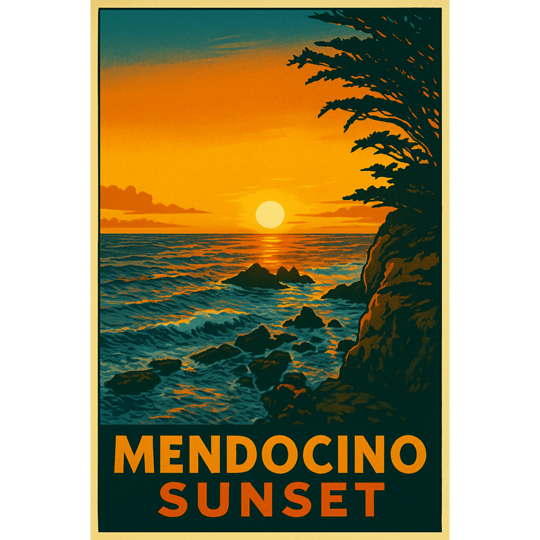 Sunset in Mendocino - 077