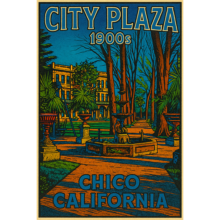 Chico City Plaza Original Fountain #155
