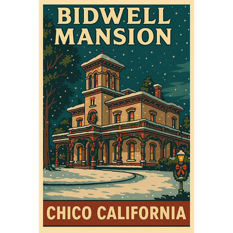 White Christmas at Bidwell Mansion #174