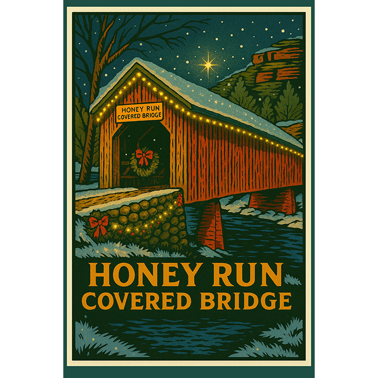 The Covered Bridge at Christmas #179