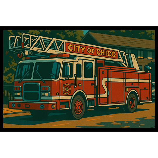 Chico Fire Ladder Truck - 058
