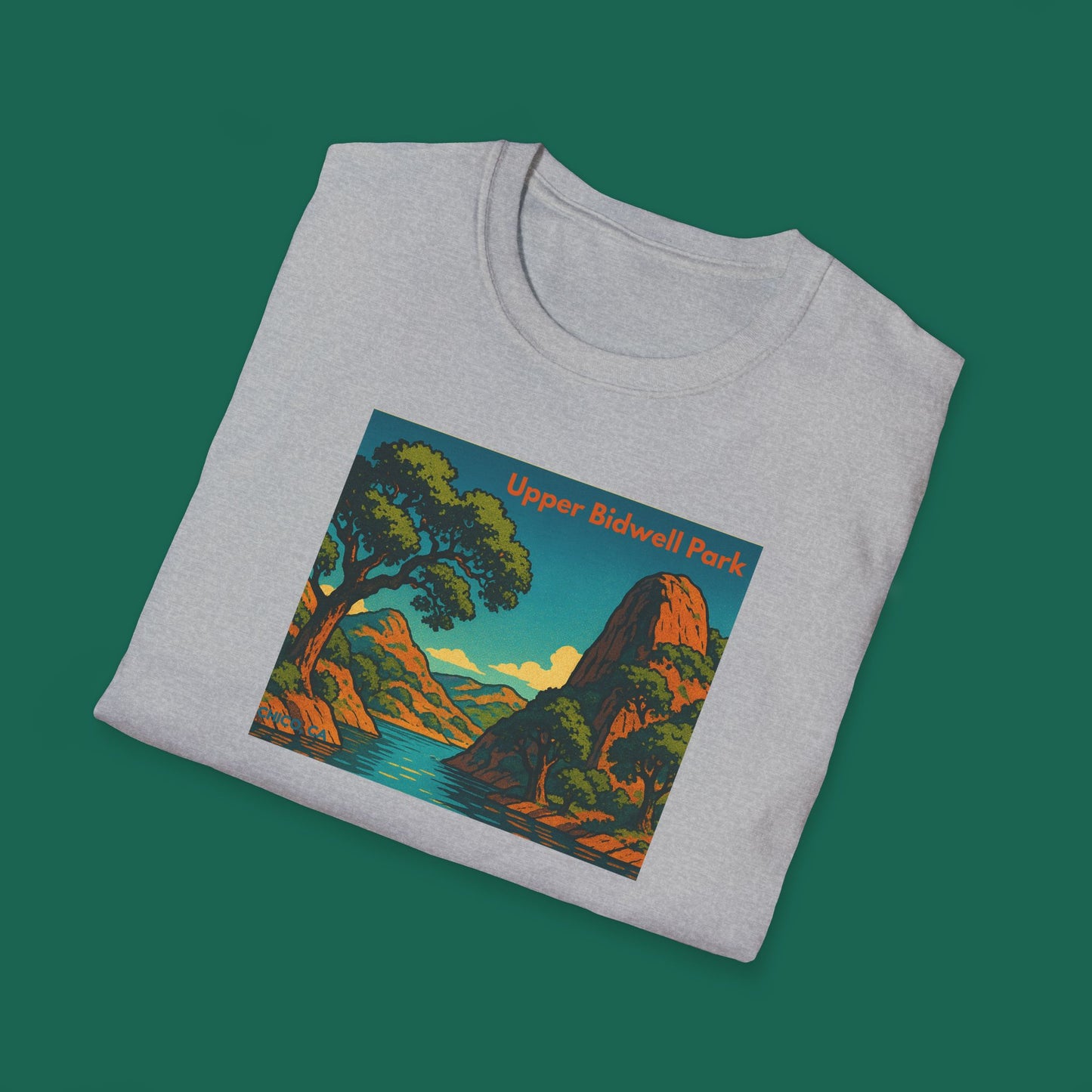 Upper Bidwell Park Chico California T-Shirt — Northern CA Hiking, Biking & Swimming Tee