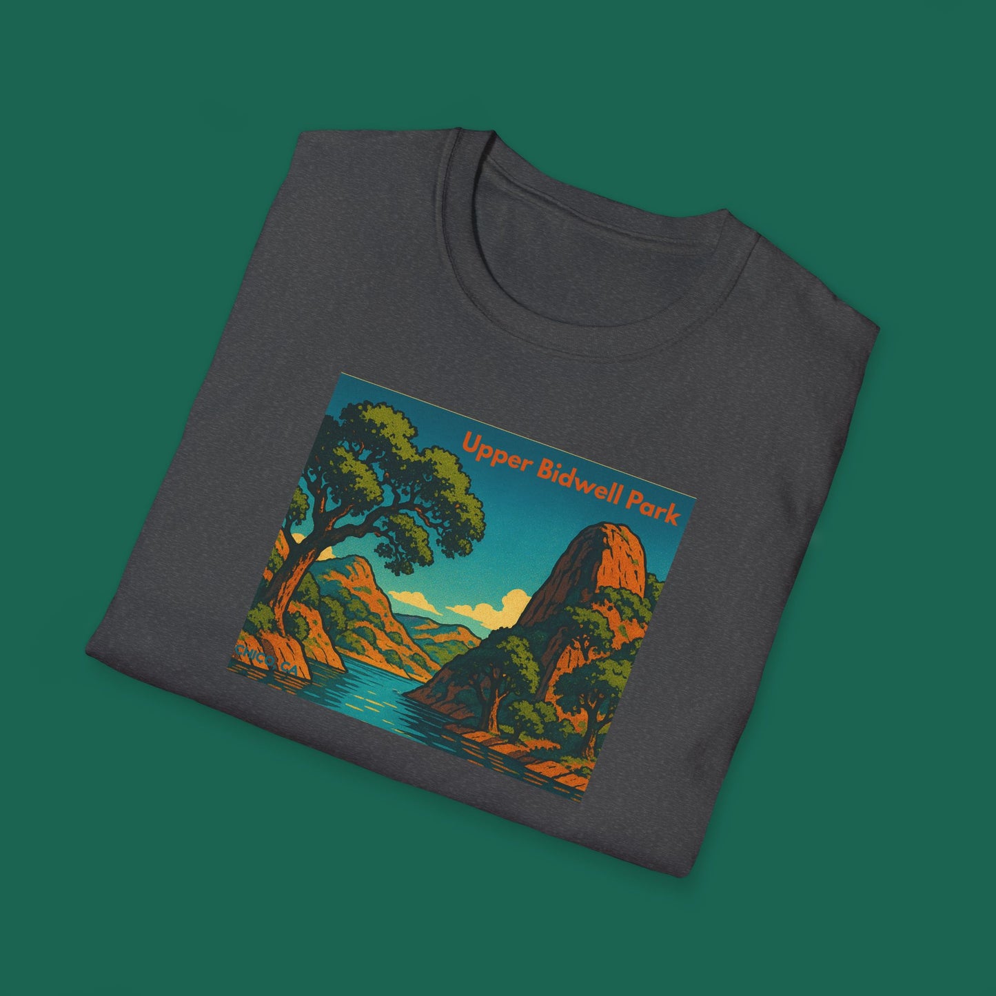 Upper Bidwell Park Chico California T-Shirt — Northern CA Hiking, Biking & Swimming Tee