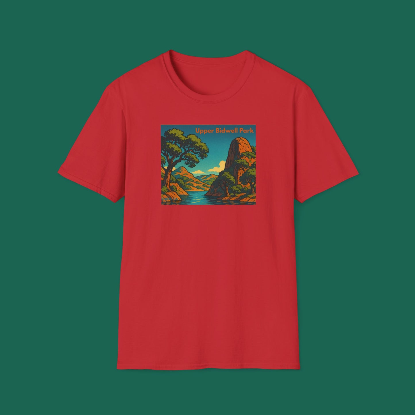 Upper Bidwell Park Chico California T-Shirt — Northern CA Hiking, Biking & Swimming Tee