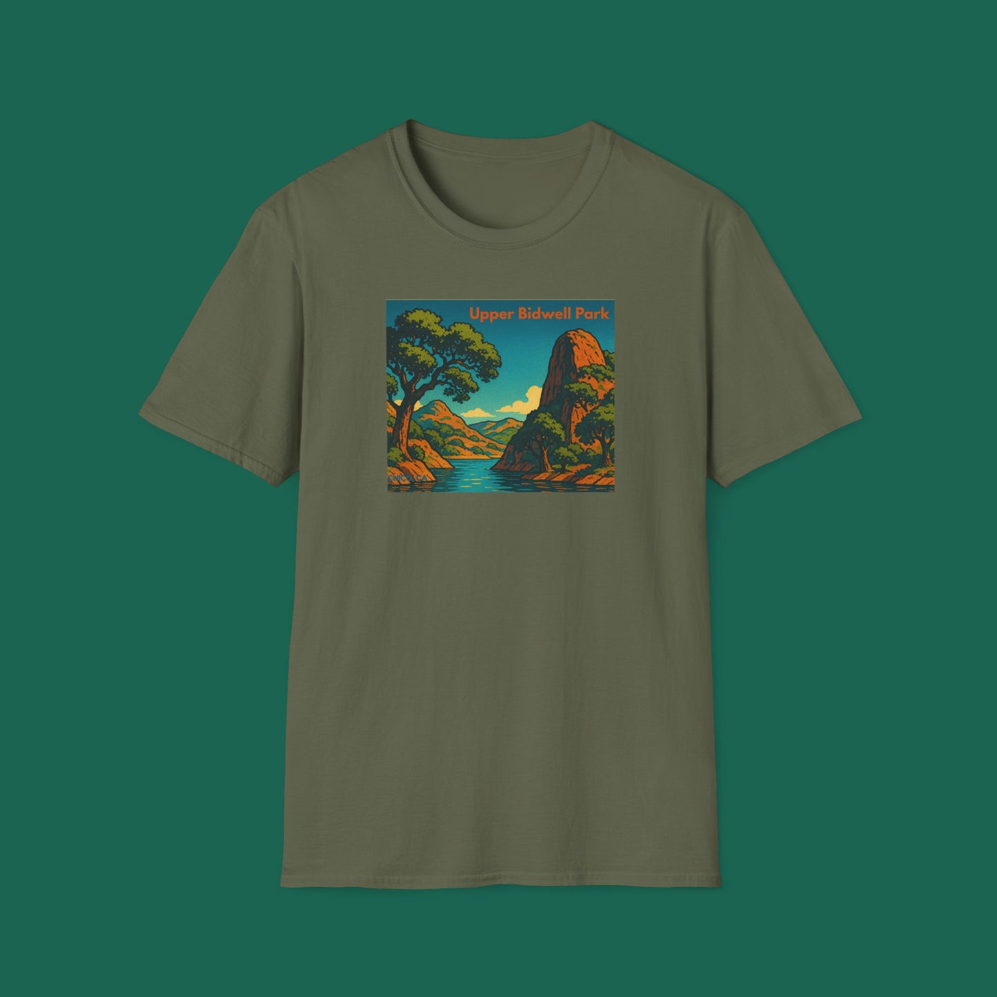 Upper Bidwell Park Chico California T-Shirt — Northern CA Hiking, Biking & Swimming Tee