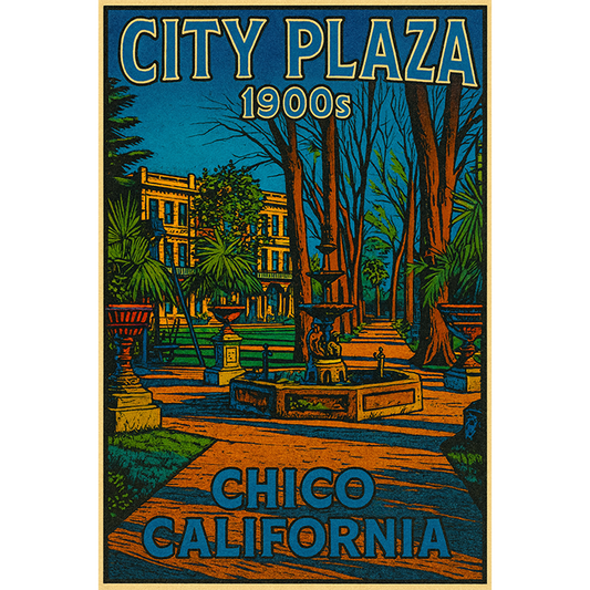 Chico City Plaza Original Fountain #155