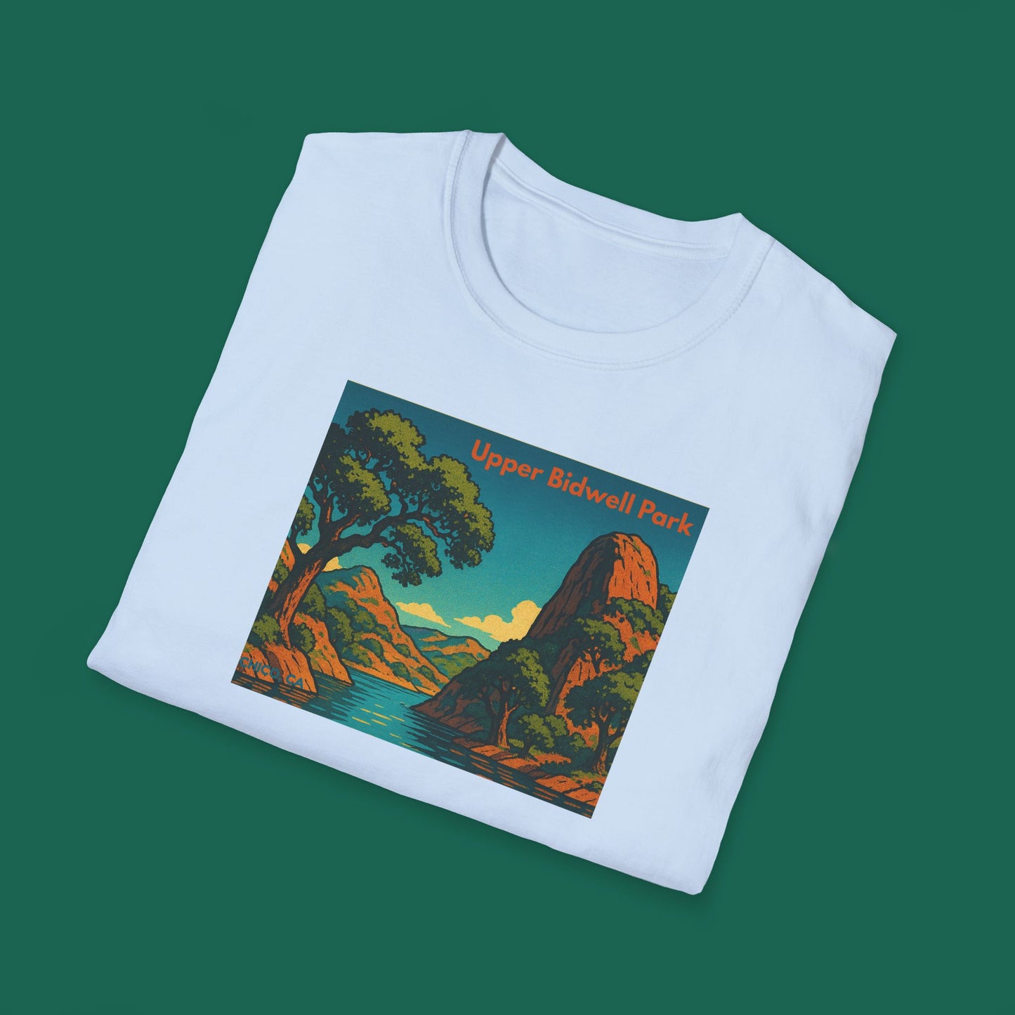 Upper Bidwell Park Chico California T-Shirt — Northern CA Hiking, Biking & Swimming Tee