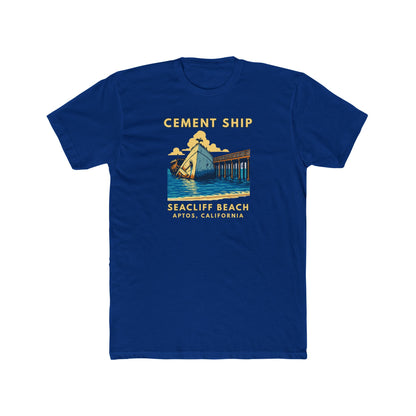 Cement Ship Vintage Beach T‑Shirt — Beachcliff Beach, Aptos, California Graphic Tee