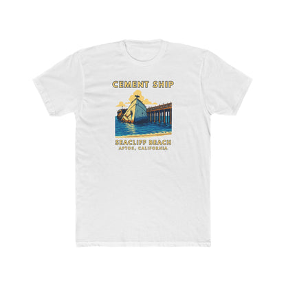 Cement Ship Vintage Beach T‑Shirt — Beachcliff Beach, Aptos, California Graphic Tee
