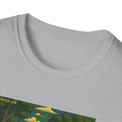 City Plaza T-Shirt - Chico, California Vintage Design