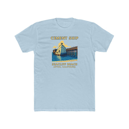 Cement Ship Vintage Beach T‑Shirt — Beachcliff Beach, Aptos, California Graphic Tee