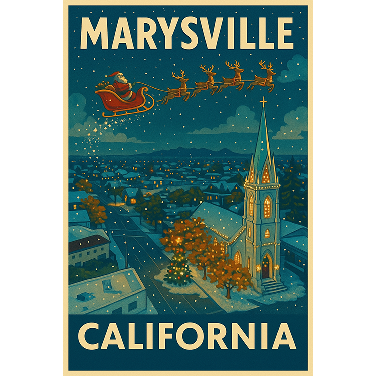 Santa Over Marysville #187