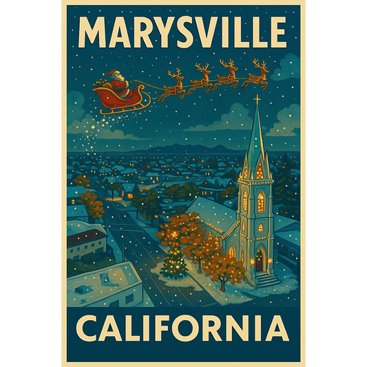 Santa Over Marysville #187