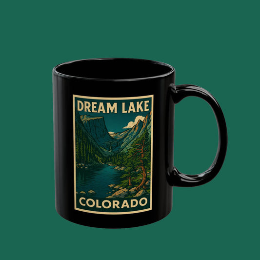 Colorado Dream Lake Mug — Vintage National Park Coffee Cup (11oz & 15oz)