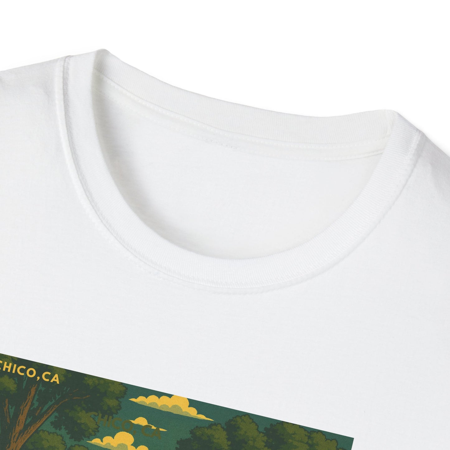 City Plaza T-Shirt - Chico, California Vintage Design