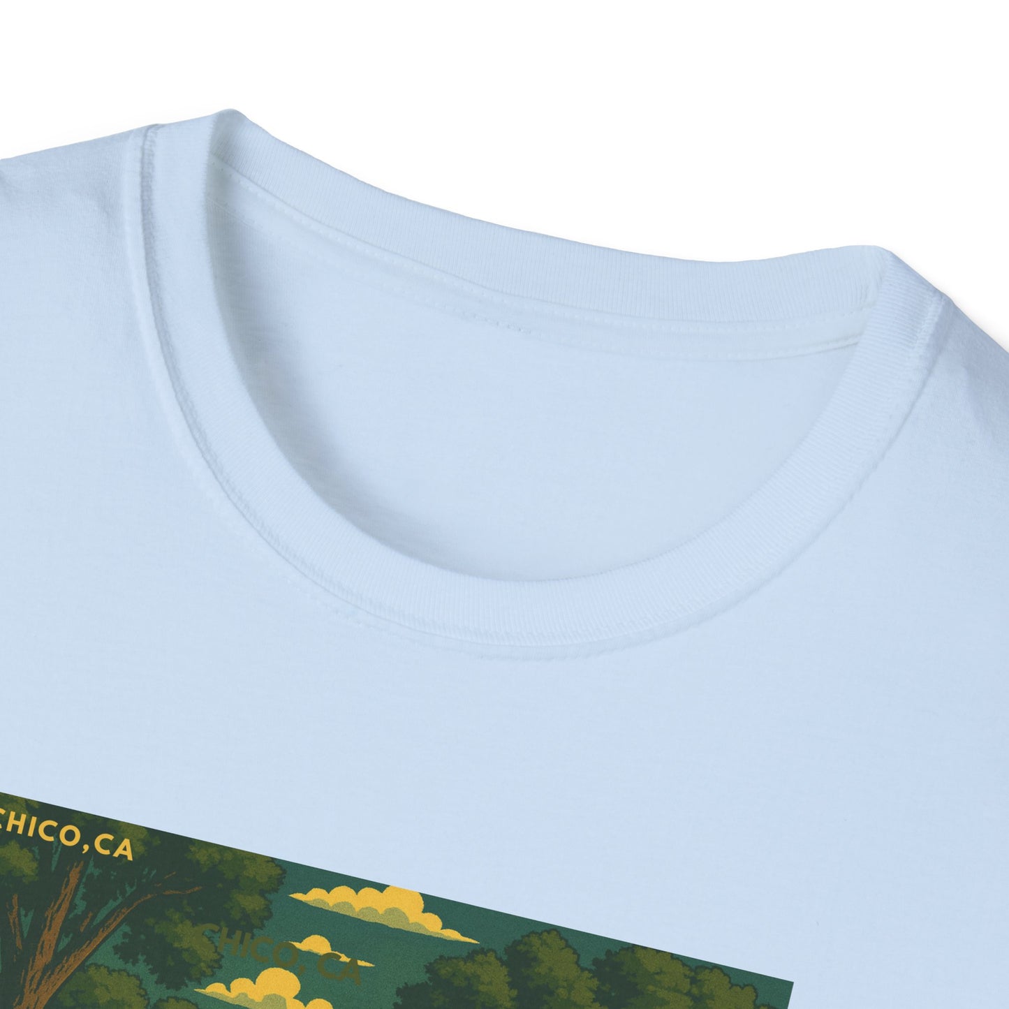 City Plaza T-Shirt - Chico, California Vintage Design