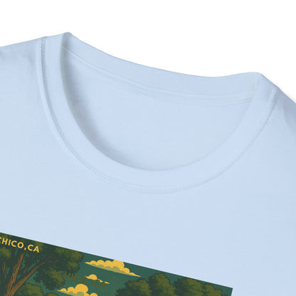 City Plaza T-Shirt - Chico, California Vintage Design