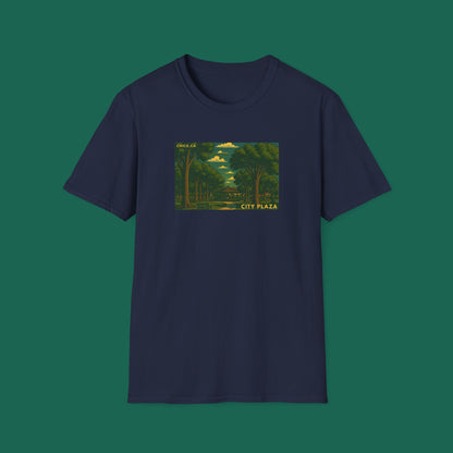 City Plaza T-Shirt - Chico, California Vintage Design