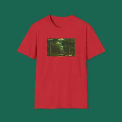City Plaza T-Shirt - Chico, California Vintage Design