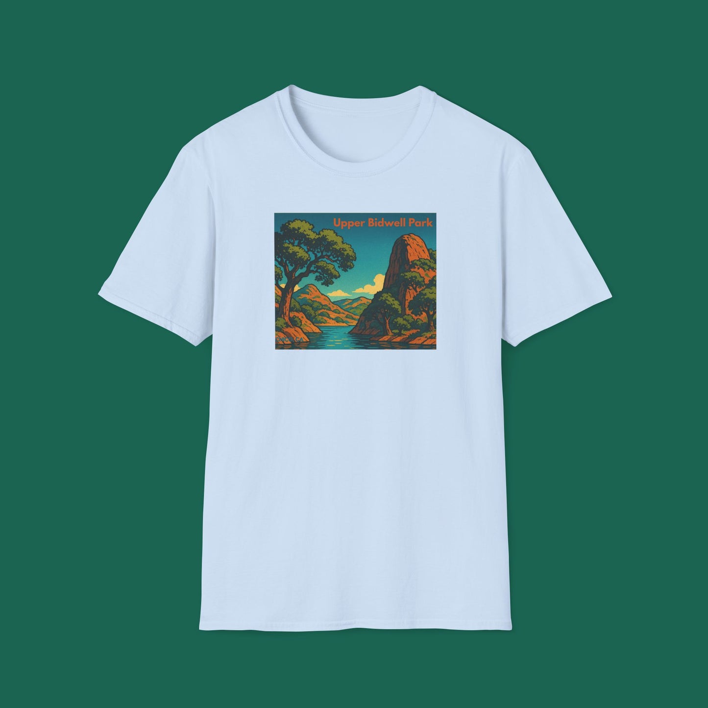 Upper Bidwell Park Chico California T-Shirt — Northern CA Hiking, Biking & Swimming Tee
